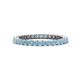 1 - Tiffany 2.00 mm Aquamarine Eternity Band 