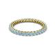 2 - Tiffany 2.00 mm Aquamarine Eternity Band 