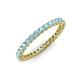 3 - Tiffany 2.00 mm Aquamarine Eternity Band 