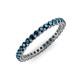 3 - Tiffany 2.00 mm Blue Diamond Eternity Band 