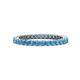 1 - Tiffany 2.00 mm Blue Topaz Eternity Band 