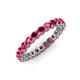 3 - Tiffany 2.80 mm Ruby Eternity Band 