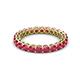2 - Tiffany 2.80 mm Ruby Eternity Band 