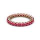 2 - Tiffany 2.80 mm Ruby Eternity Band 