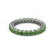 2 - Tiffany 2.80 mm Green Garnet Eternity Band 