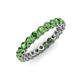 3 - Tiffany 2.80 mm Green Garnet Eternity Band 