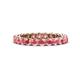 1 - Tiffany 2.80 mm Pink Tourmaline Eternity Band 