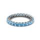 2 - Tiffany 2.80 mm Blue Topaz Eternity Band 