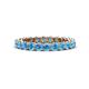 1 - Tiffany 2.80 mm Blue Topaz Eternity Band 