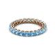 2 - Tiffany 2.80 mm Blue Topaz Eternity Band 
