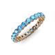 3 - Tiffany 2.80 mm Blue Topaz Eternity Band 