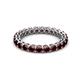 2 - Tiffany 2.80 mm Red Garnet Eternity Band 