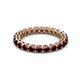 2 - Tiffany 2.80 mm Red Garnet Eternity Band 