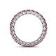 4 - Tiffany 2.80 mm Rhodolite Garnet Eternity Band 