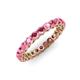 3 - Tiffany 2.80 mm Rhodolite Garnet Eternity Band 