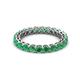 2 - Tiffany 2.80 mm Emerald Eternity Band 