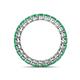 4 - Tiffany 2.80 mm Emerald Eternity Band 