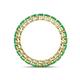 4 - Tiffany 2.80 mm Emerald Eternity Band 