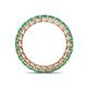 4 - Tiffany 2.80 mm Emerald Eternity Band 