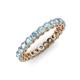 3 - Tiffany 2.80 mm Aquamarine Eternity Band 