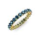 3 - Tiffany 2.80 mm Blue Diamond Eternity Band 