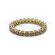 2 - Tiffany 2.80 mm Smoky Quartz Eternity Band 