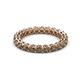 2 - Tiffany 2.80 mm Smoky Quartz Eternity Band 