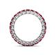 4 - Tiffany 2.80 mm Ruby Eternity Band 