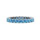1 - Tiffany 2.80 mm Blue Topaz Eternity Band 