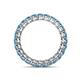 4 - Tiffany 2.80 mm Blue Topaz Eternity Band 