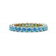1 - Tiffany 2.80 mm Blue Topaz Eternity Band 