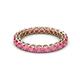 2 - Tiffany 2.80 mm Rhodolite Garnet Eternity Band 