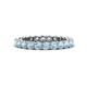 1 - Tiffany 2.80 mm Aquamarine Eternity Band 