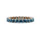 1 - Tiffany 2.80 mm Blue Diamond Eternity Band 