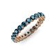 3 - Tiffany 2.80 mm Blue Diamond Eternity Band 