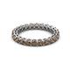 2 - Tiffany 2.80 mm Smoky Quartz Eternity Band 