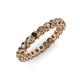 3 - Tiffany 2.80 mm Smoky Quartz Eternity Band 