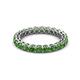 2 - Tiffany 2.80 mm Green Garnet Eternity Band 