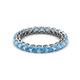 2 - Tiffany 2.80 mm Blue Topaz Eternity Band 