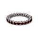 2 - Tiffany 2.80 mm Red Garnet Eternity Band 
