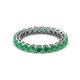 2 - Tiffany 2.80 mm Emerald Eternity Band 