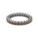 2 - Tiffany 2.80 mm Smoky Quartz Eternity Band 