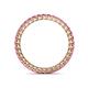 4 - Tiffany 2.00 mm Pink Tourmaline Eternity Band 