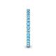 5 - Tiffany 2.00 mm Blue Topaz Eternity Band 