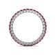 4 - Tiffany 2.00 mm Ruby Eternity Band 
