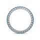 4 - Tiffany 2.00 mm Blue Topaz Eternity Band 