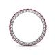 4 - Tiffany 2.00 mm Rhodolite Garnet Eternity Band 