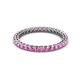 2 - Tiffany 2.00 mm Pink Sapphire Eternity Band 