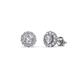 1 - Ayana Round Diamond Halo Stud Earrings 