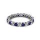 2 - Tiffany 2.80 mm Blue Sapphire and Diamond Eternity Band 